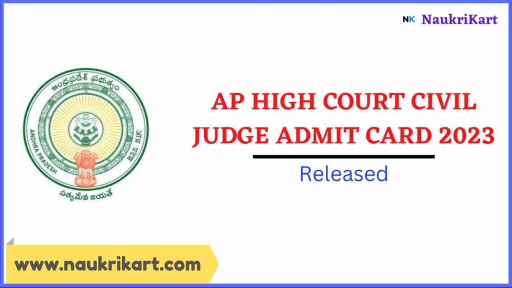 AP High Court Civil Judge Admit Card 2023