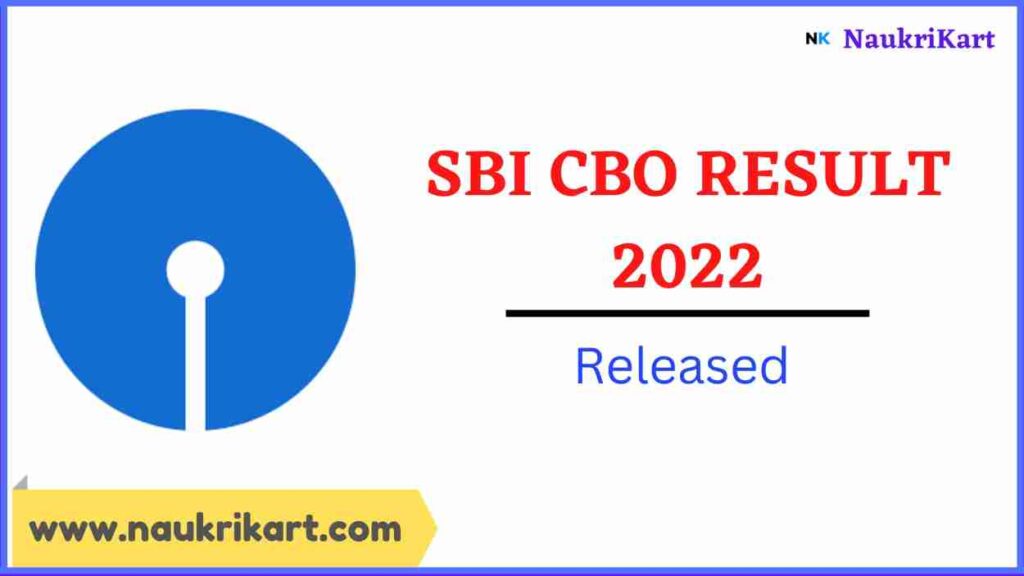 SBI CBO Result 2022