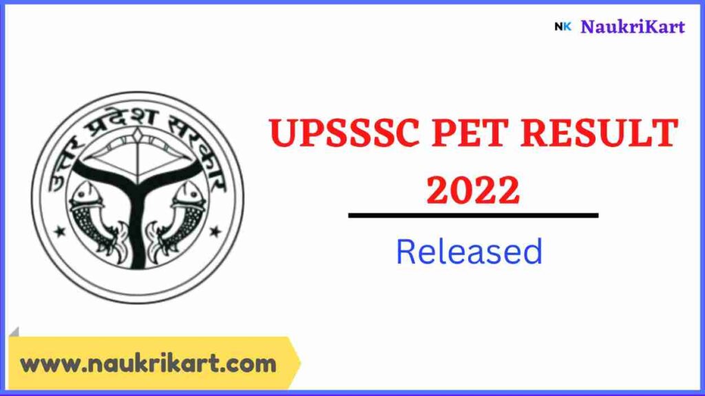 UPSSSC PET Result 2022