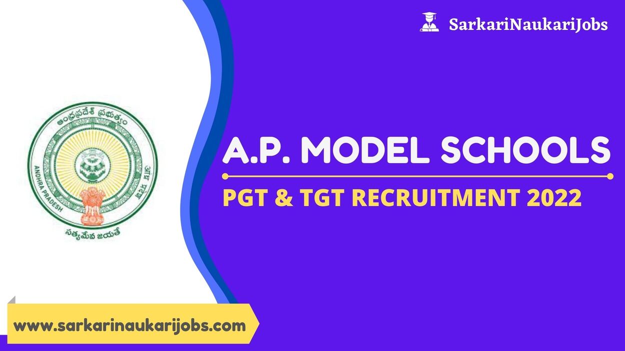 A.P. Model Schools PGT TGT Recruitment 2022