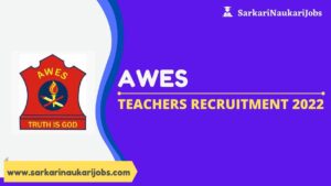 AWES Teachers Recruitment 2022