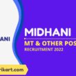 MIDHANI Recruitment 2022