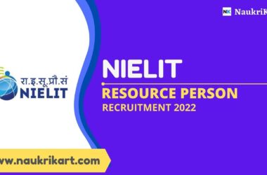 NIELIT Resource Person Recruitment 2022