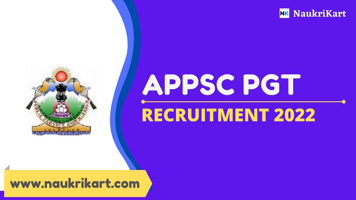 APPSC PGT Recruitment 2022