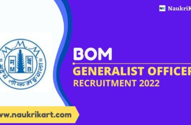 BOM Generalist Officer Recruitment 2022