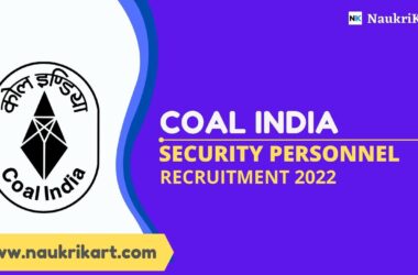 Coal India Security Personnel Recruitment 2022