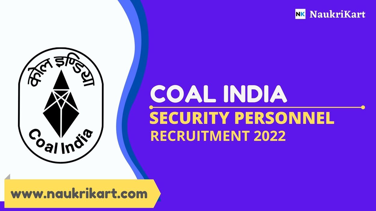 Coal India Security Personnel Recruitment 2022
