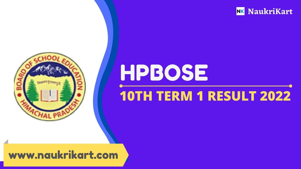 HPBOSE 10th Term 1 Result 2022