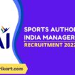 Sports Authority of India Manager Recruitment 2022