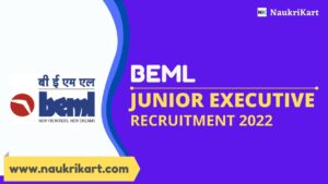 BEML Junior Executive Recruitment 2022