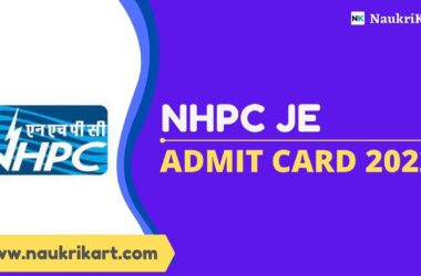 NHPC JE Admit Card 2022
