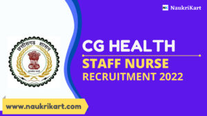 CG Health Staff Nurse Recruitment 2022