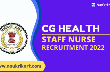 CG Health Staff Nurse Recruitment 2022