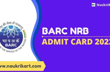 BARC NRB Admit Card 2022