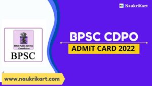 BPSC CDPO Admit Card 2022