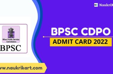 BPSC CDPO Admit Card 2022