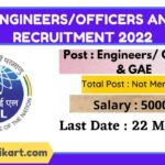 IOCL EngineersOfficers and GAE Recruitment 2022