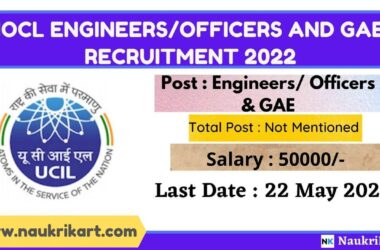 IOCL EngineersOfficers and GAE Recruitment 2022