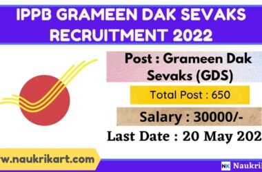 IPPB Grameen Dak Sevaks Recruitment 2022