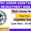 OPSC Junior Assistant Recruitment 2022