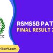 RSMSSB Patwari Final Result 2021