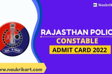 Rajasthan Police Constable Admit Card 2022