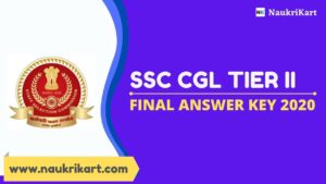 SSC CGL Tier II Final Answer Key 2020