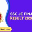 SSC JE final Result 2020