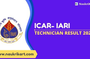 ICAR- IARI Technician Result 2022