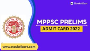 MPPSC Prelims Admit Card 2022