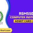 RSMSSB Computer Instructor Admit Card 2022