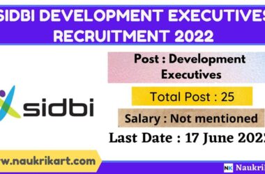 SIDBI Development Executives Recruitment 2022