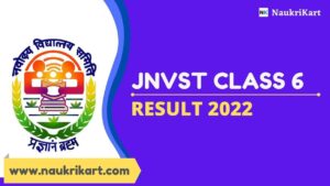 JNVST Class 6 Result 2022