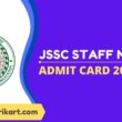 JSSC Staff Nurse Admit Card 2022