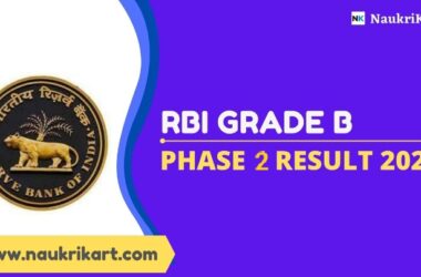 RBI Grade B Phase 2 Result 2022