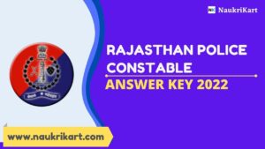 Rajasthan Police Constable Answer Key 2022