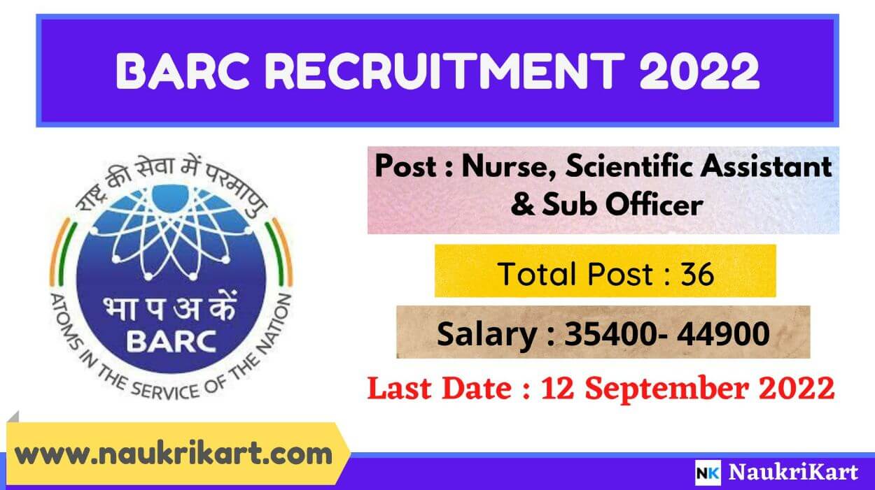 BARC Recruitment 2022