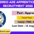 DRDO ADE Apprentice Recruitment 2022