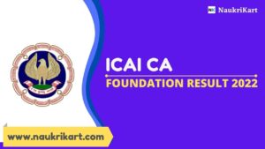 ICAI CA Foundation Result 2022