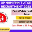 UP NHM PHN Tutor Recruitment 2022