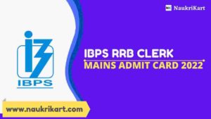 IBPS RRB Clerk Mains Admit Card 2022