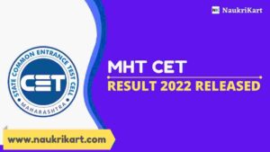 MHT CET Result 2022