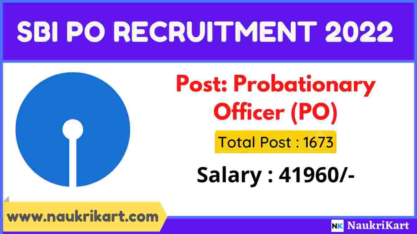 SBI PO Recruitment 2022