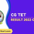 CG TET Result 2022