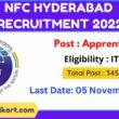 NFC Hyderabad Recruitment 2022