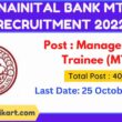 Nainital Bank MT Recruitment 2022