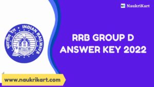 RRB Group D Answer Key 2022