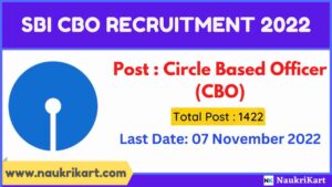 SBI CBO Recruitment 2022