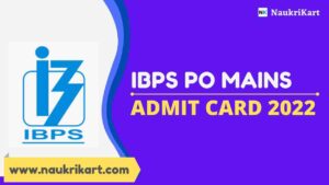 IBPS PO Mains Admit Card 2022