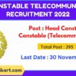 ITBP Constable Telecommunication Recruitment 2022